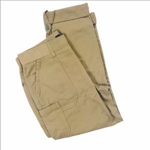 NWT Stitch Star Crop Capri Khaki Size Small